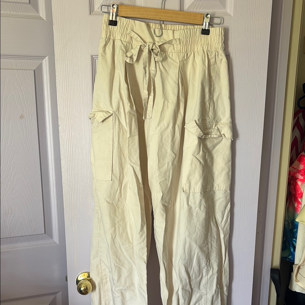 Sienna Sky Cream Cargo Pants